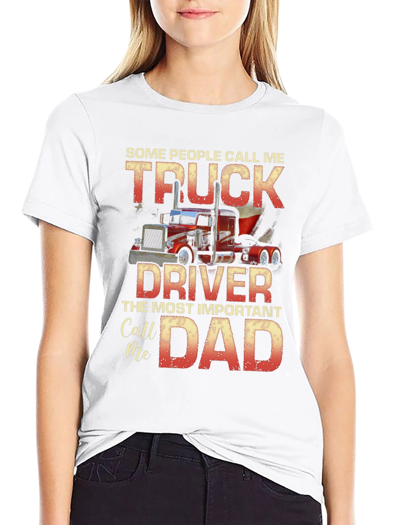 Truck Driver Dad T-Shirt - Gift for Truckers!