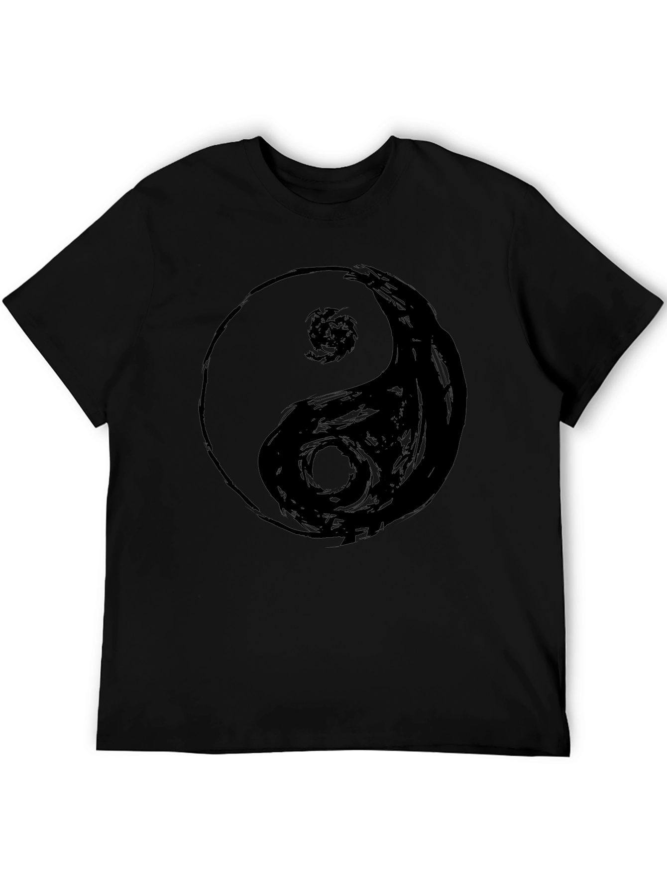 Yin Yang Graphic Tee - Black Comfort Fit