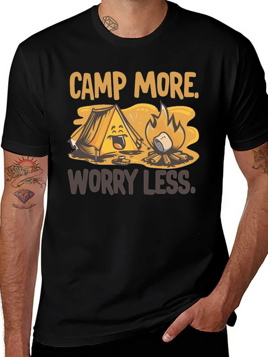 Camp More Worry Less Graphic Tee