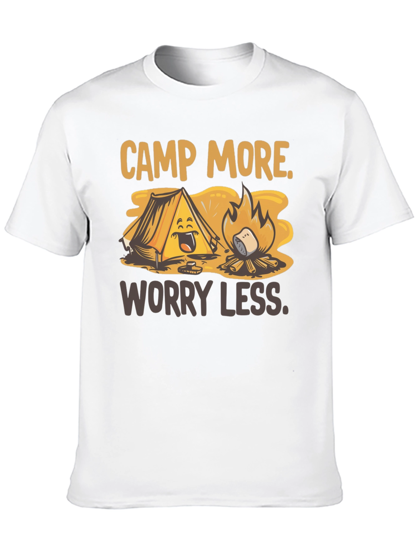 Camp More Worry Less Graphic Tee