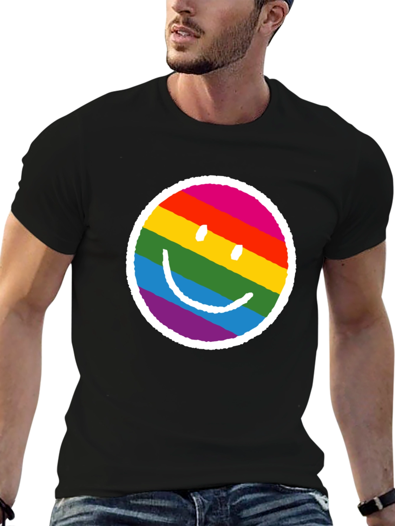 Rainbow Smiley Face T-Shirt