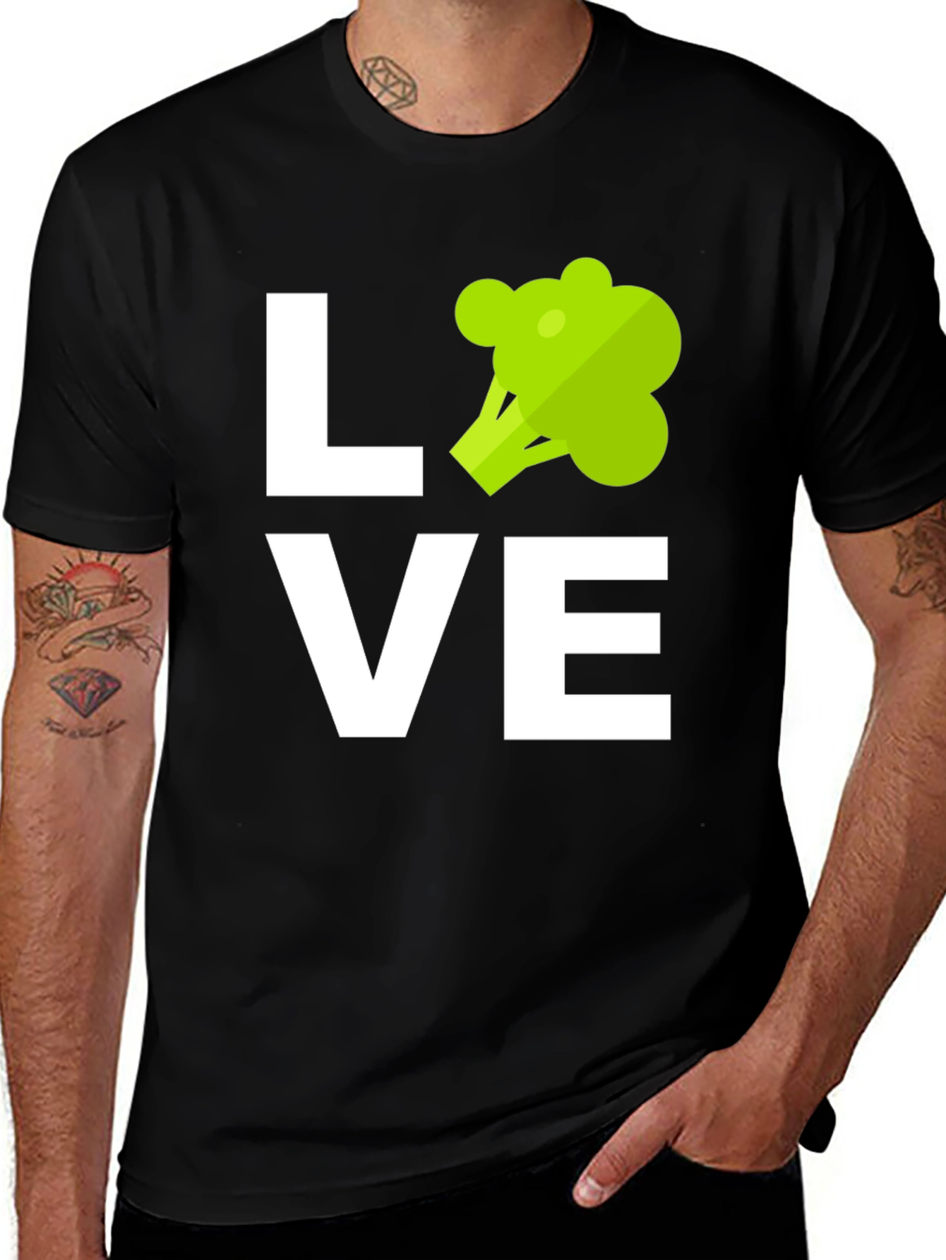 Love Broccoli T-Shirt - Vegan Vegetarian Tee