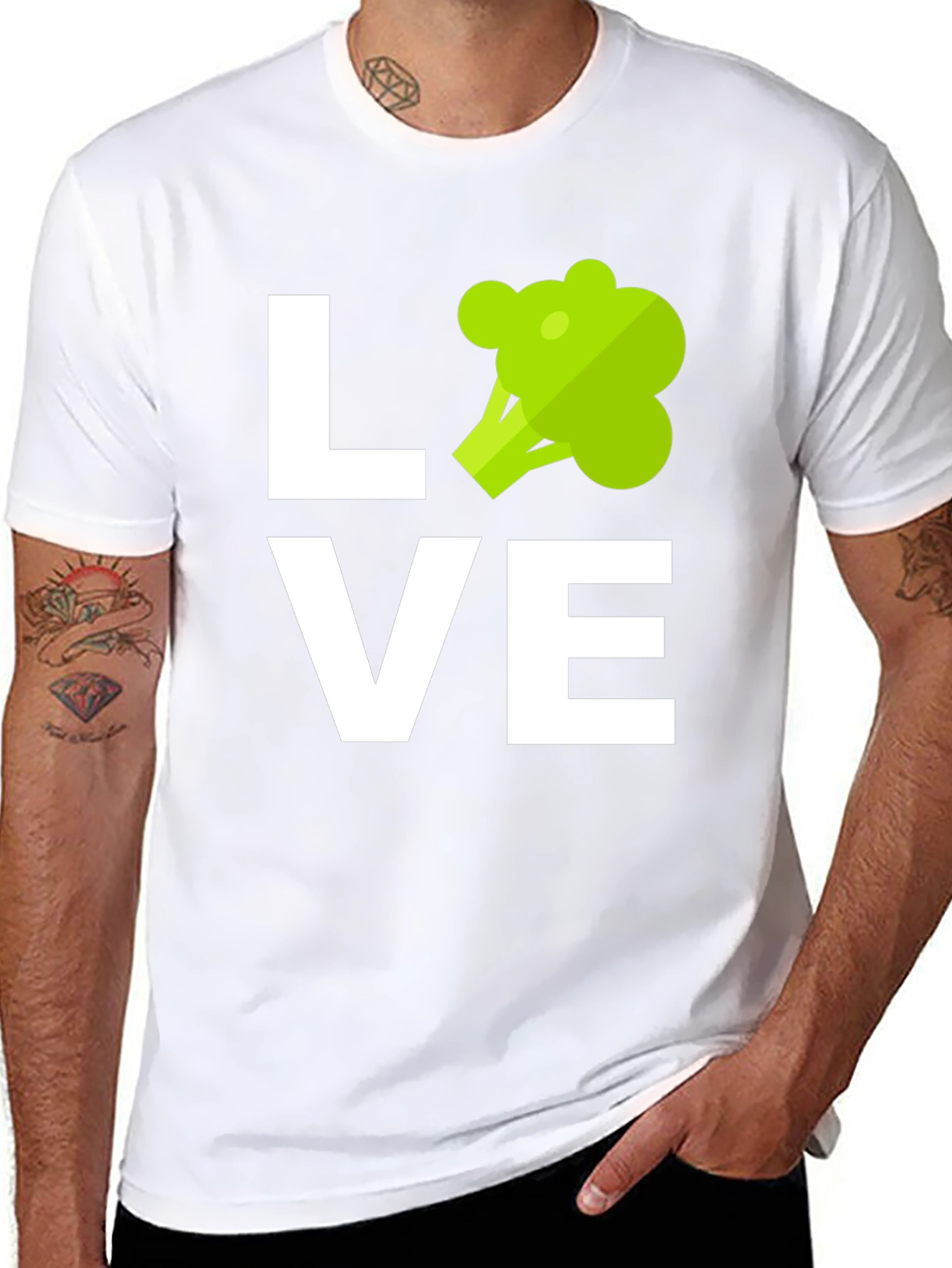 Love Broccoli T-Shirt - Vegan Vegetarian Tee