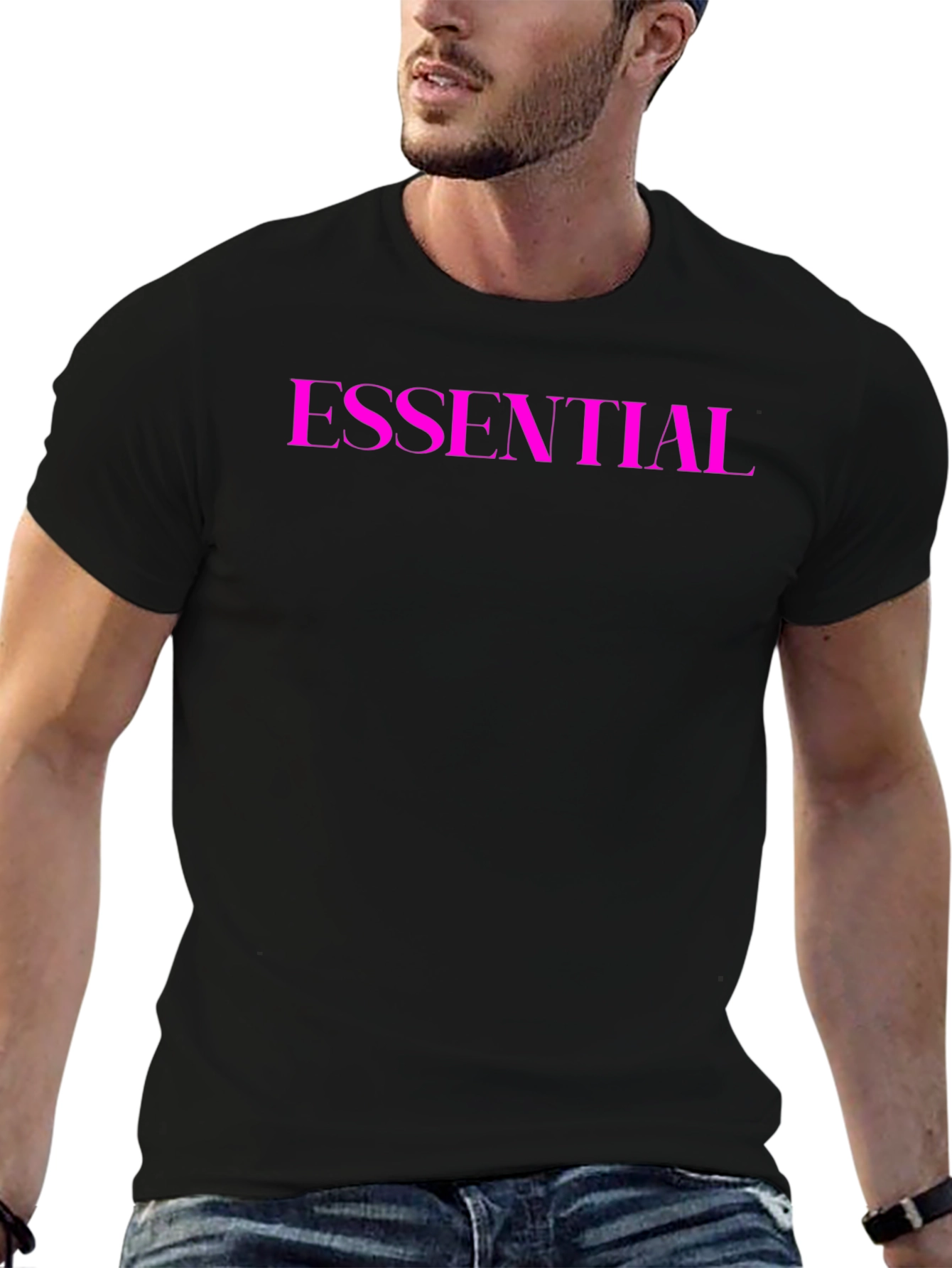 Essential Crew Neck Tee - Black