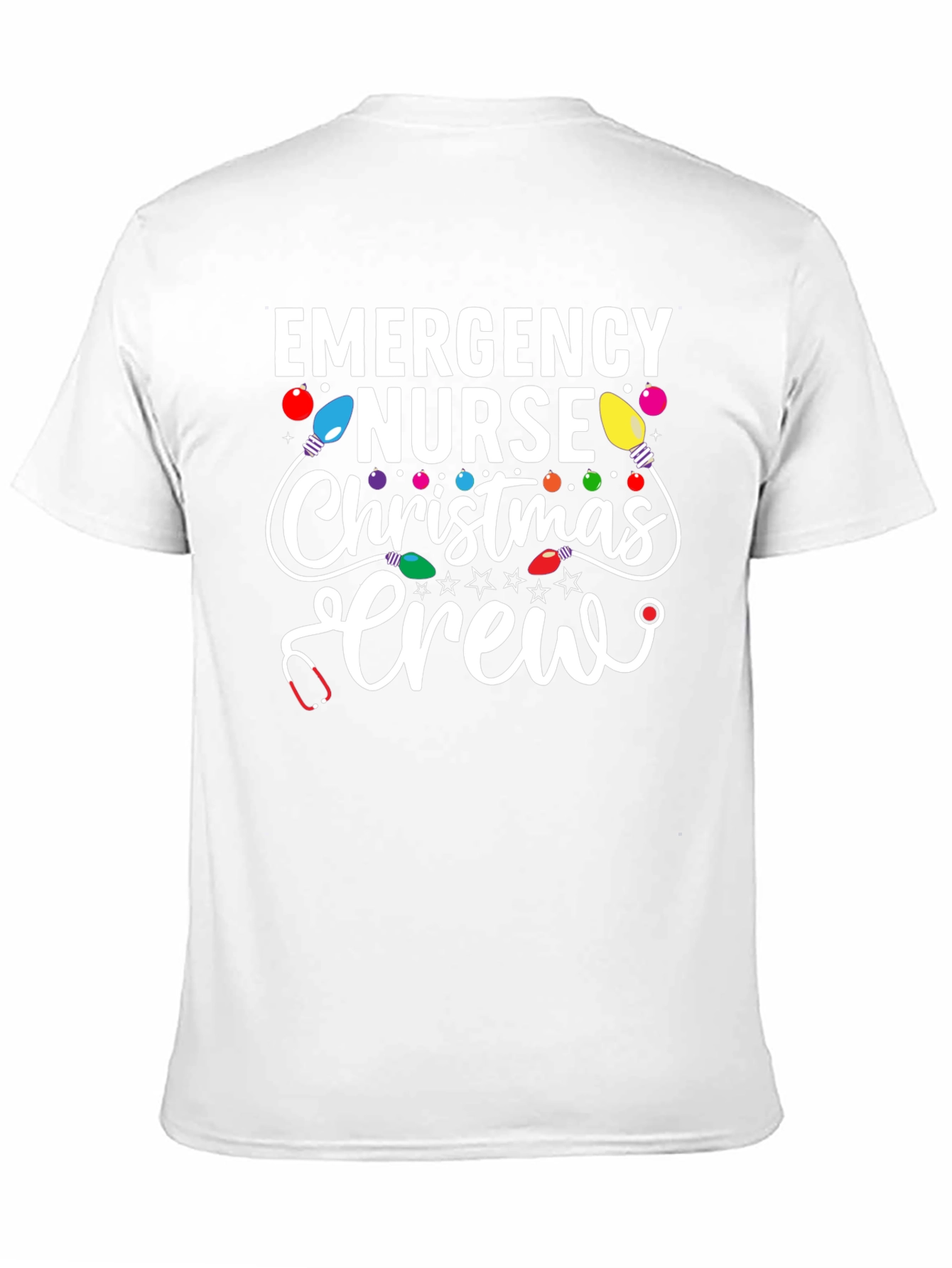Emergency Nurse Christmas Crew T-Shirt