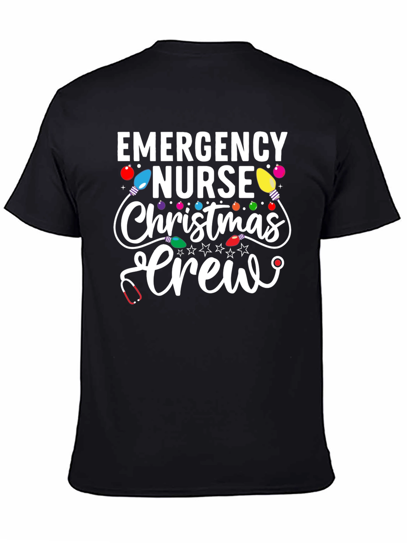 Emergency Nurse Christmas Crew T-Shirt