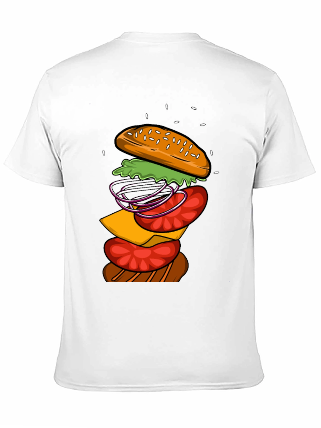 Burger Graphic T-Shirt - Casual Wear