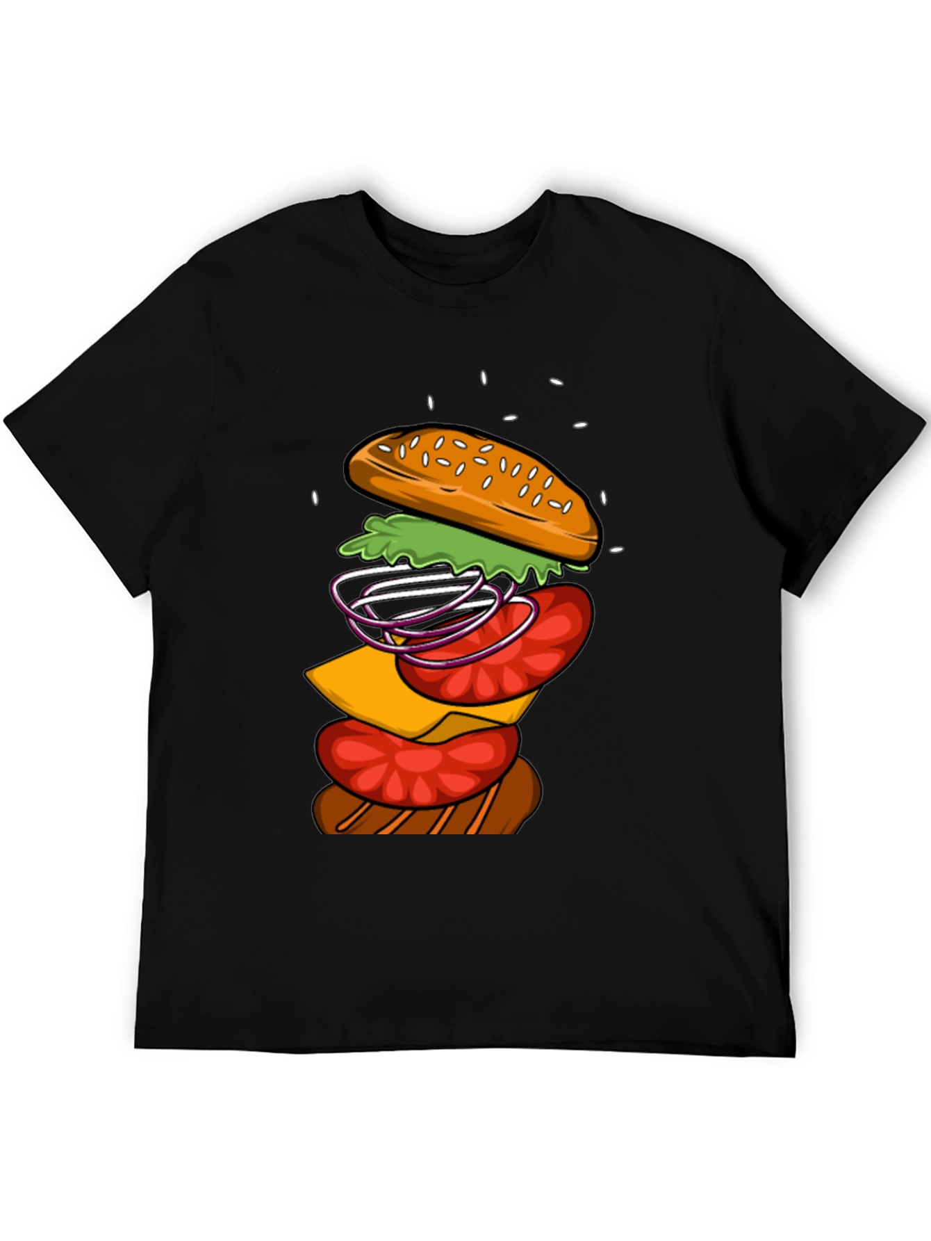 Burger Graphic T-Shirt - Casual Wear