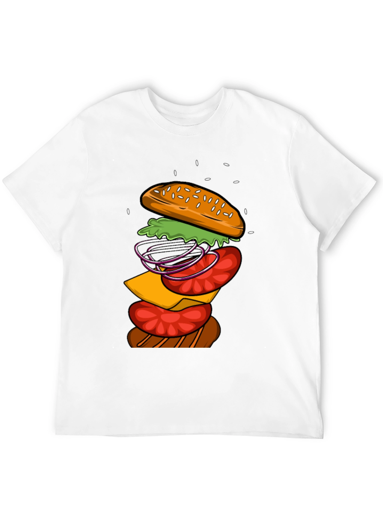 Burger Graphic T-Shirt - Casual Wear