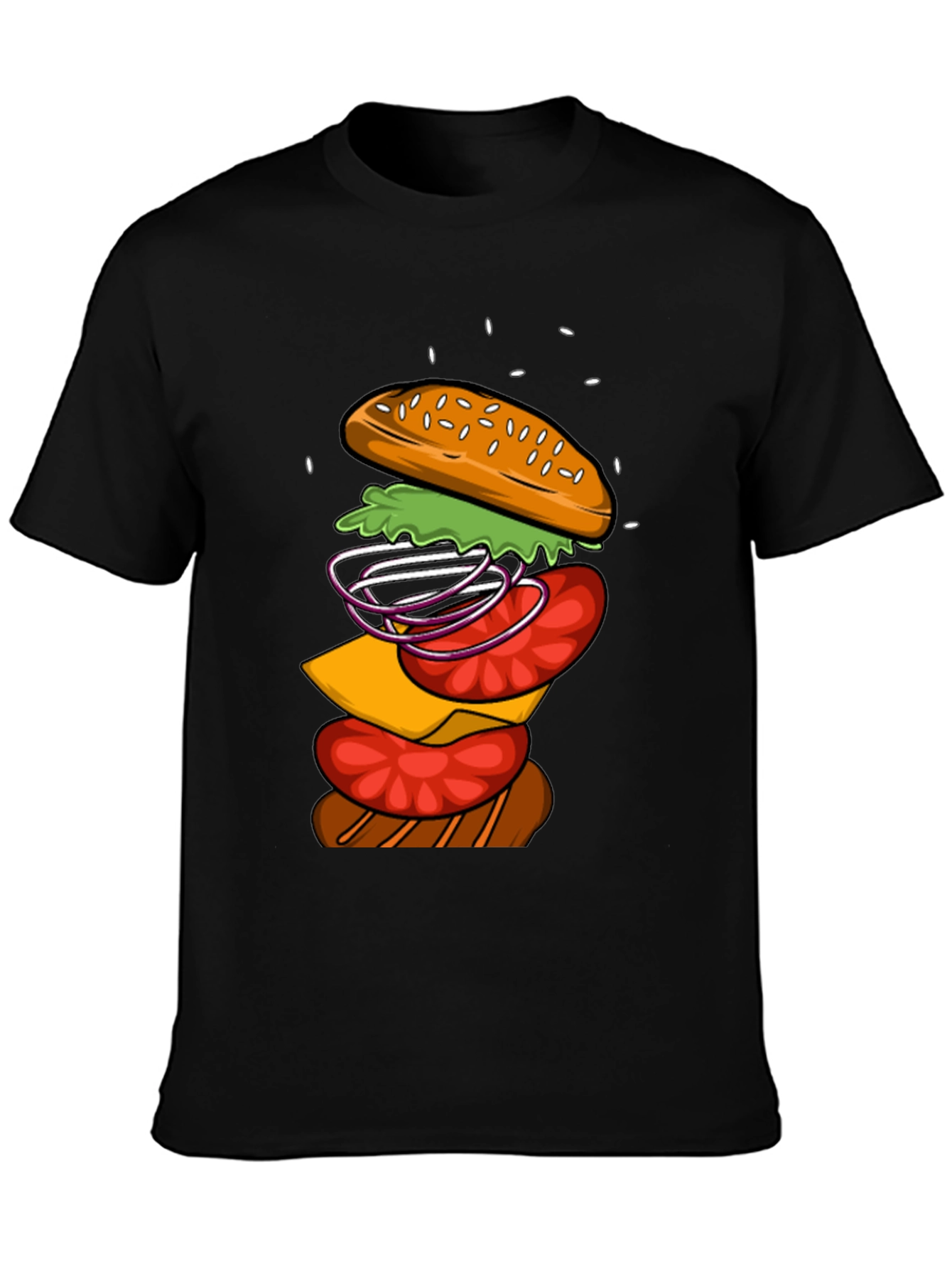 Burger Graphic T-Shirt - Casual Wear