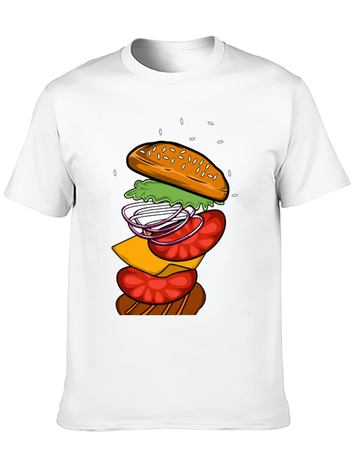 Burger Graphic T-Shirt - Casual Wear