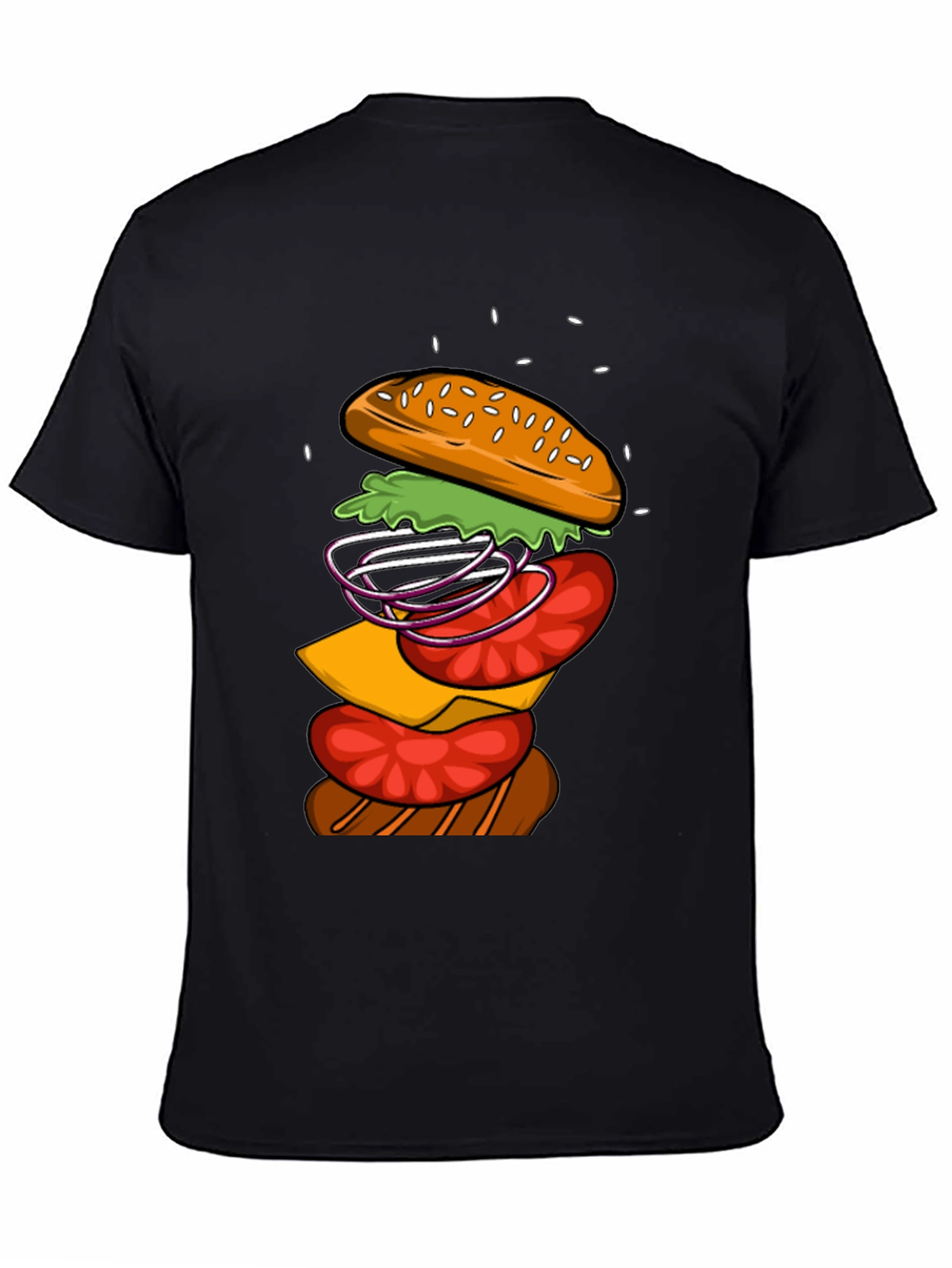 Burger Graphic T-Shirt - Casual Wear