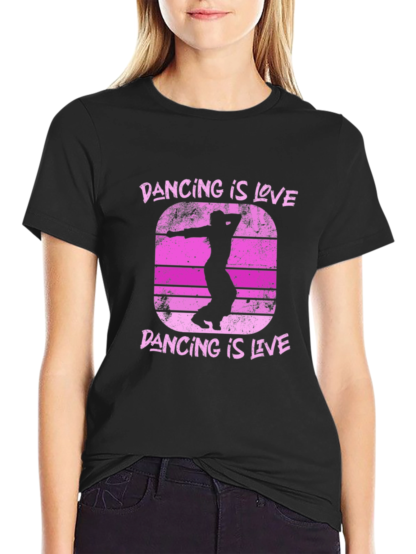 Dancing is Love Dance T-Shirt Retro Style