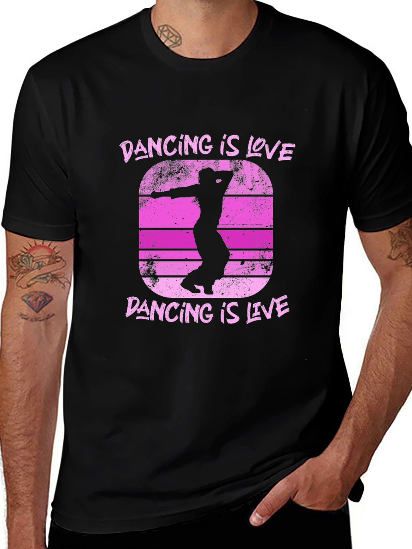 Dancing is Love Dance T-Shirt Retro Style