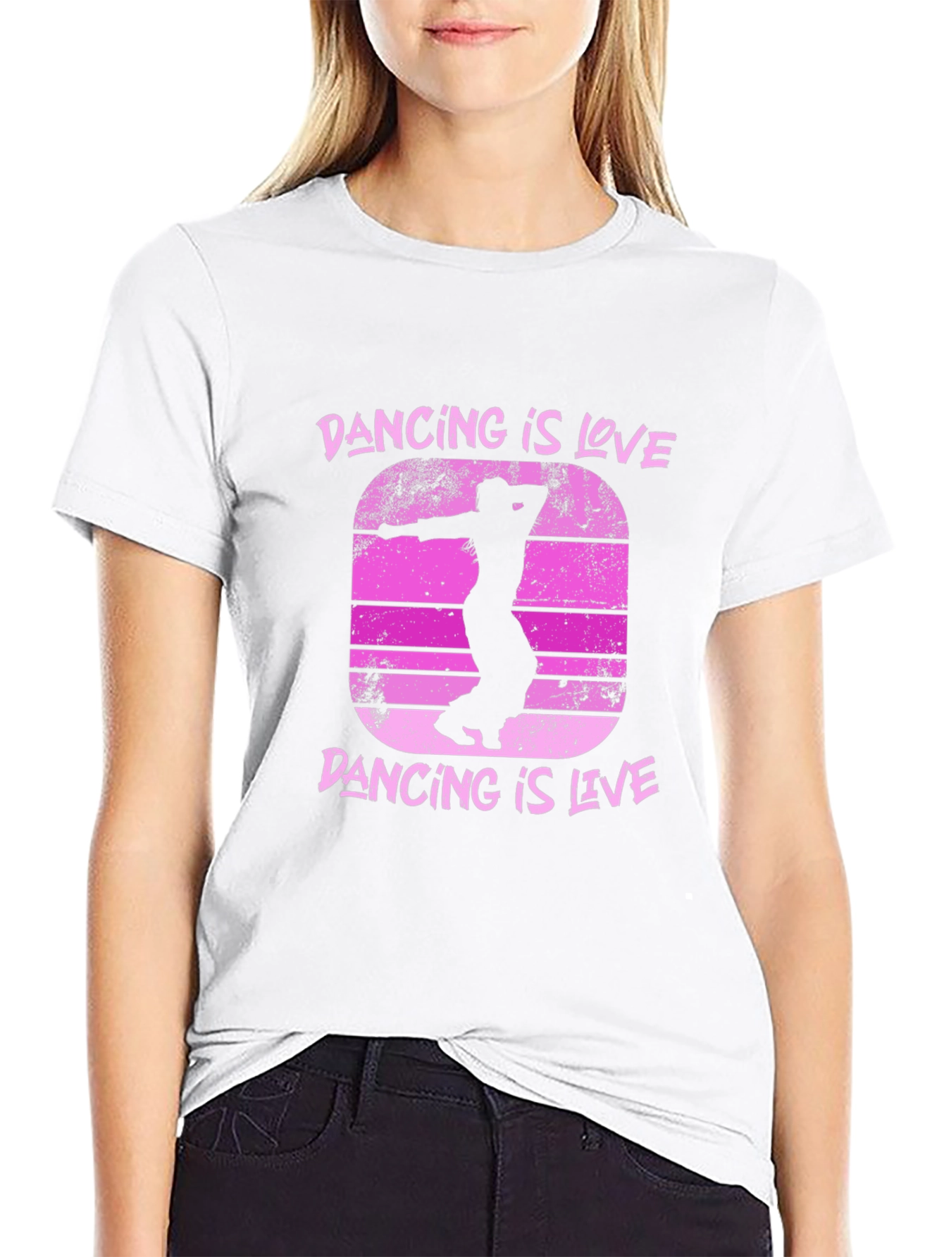 Dancing is Love Dance T-Shirt Retro Style