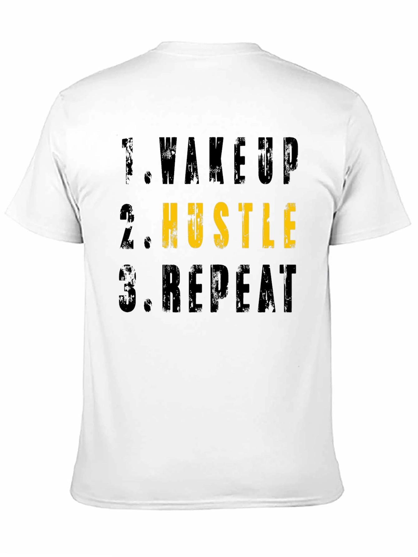 Wake Up Hustle Repeat Graphic T-Shirt
