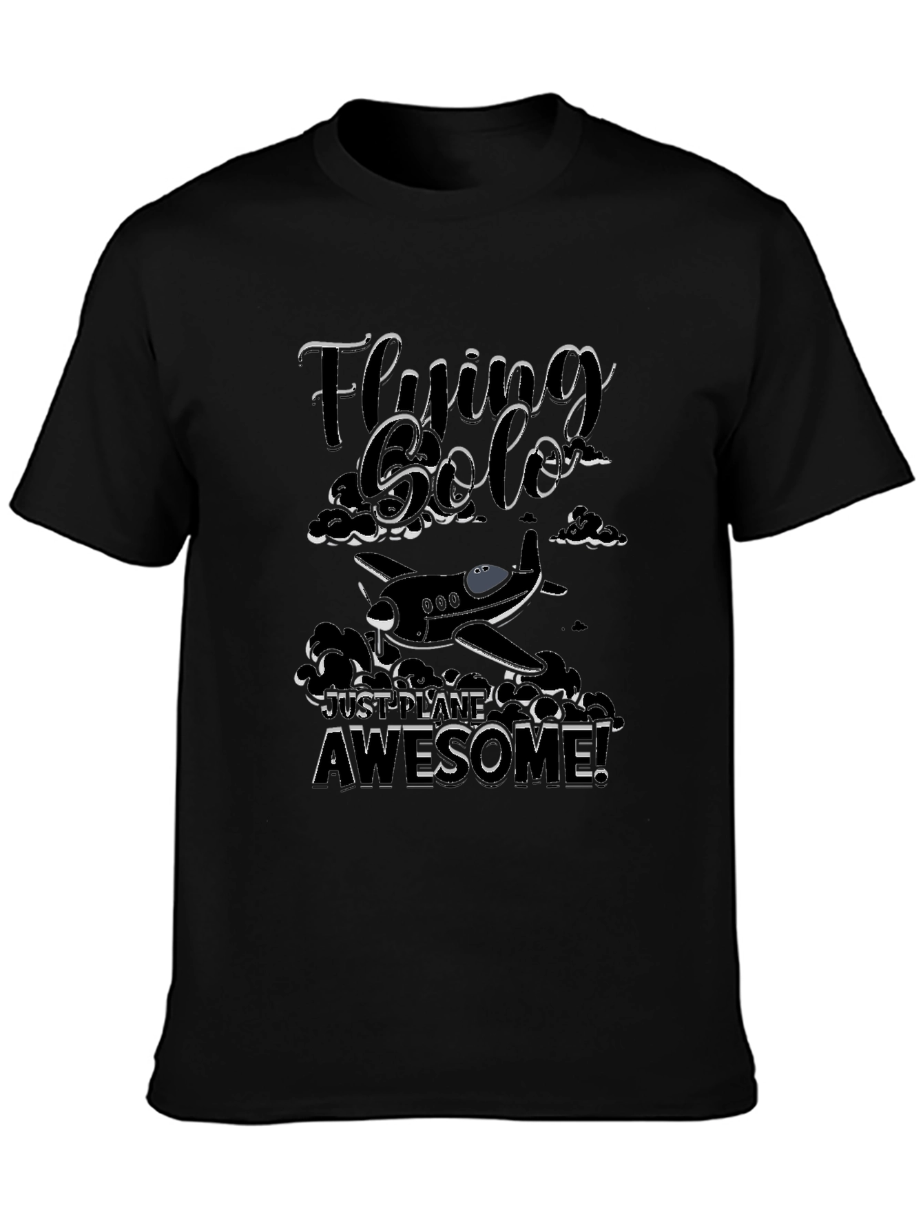 Flying Solo Awesome T-Shirt - Aviation Gift
