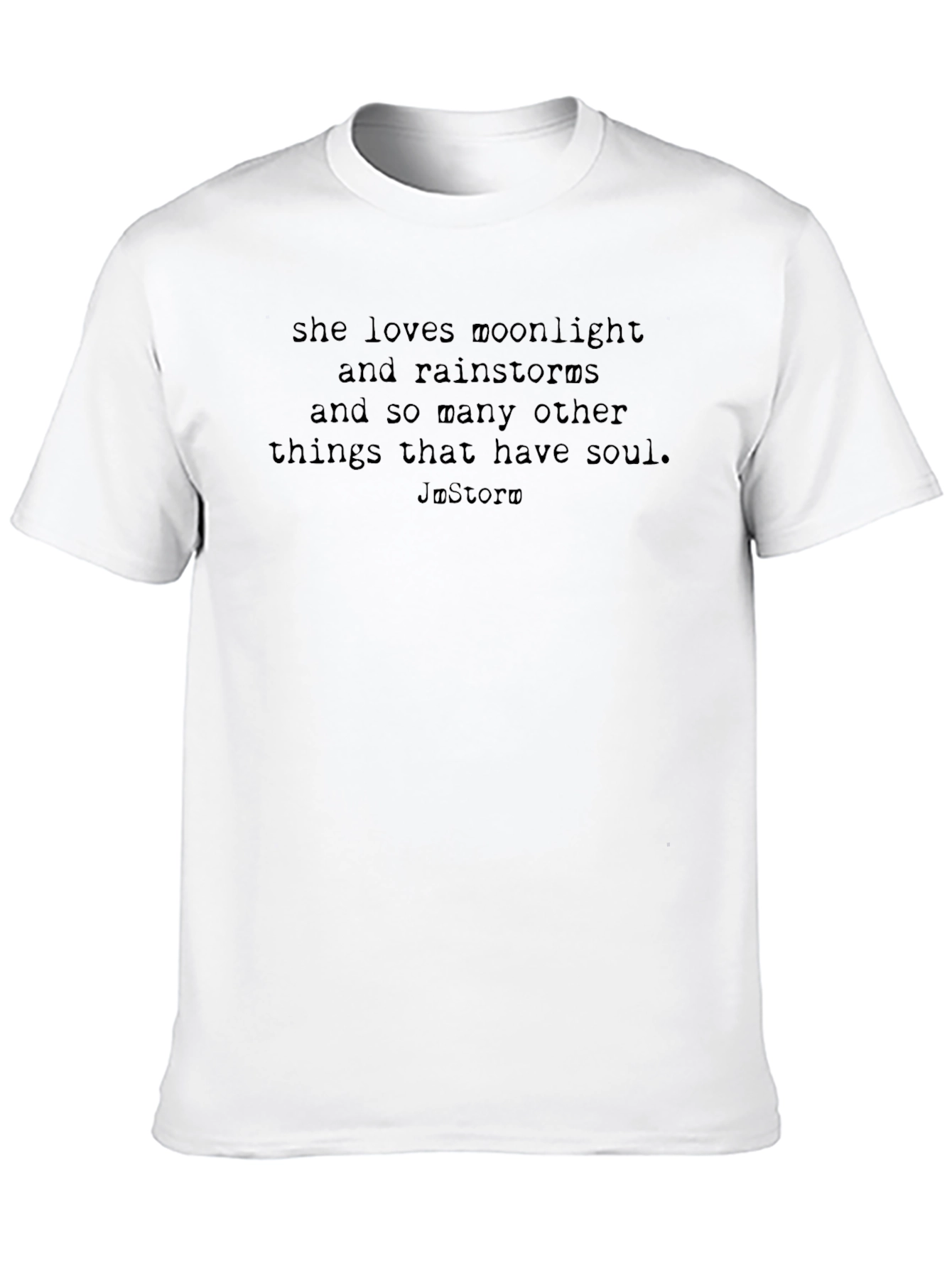 Moonlight & Rainstorms Black Graphic Tee