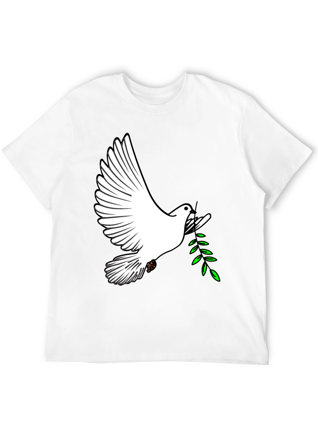 Peace Dove Graphic Tee - Stylish Black T-Shirt