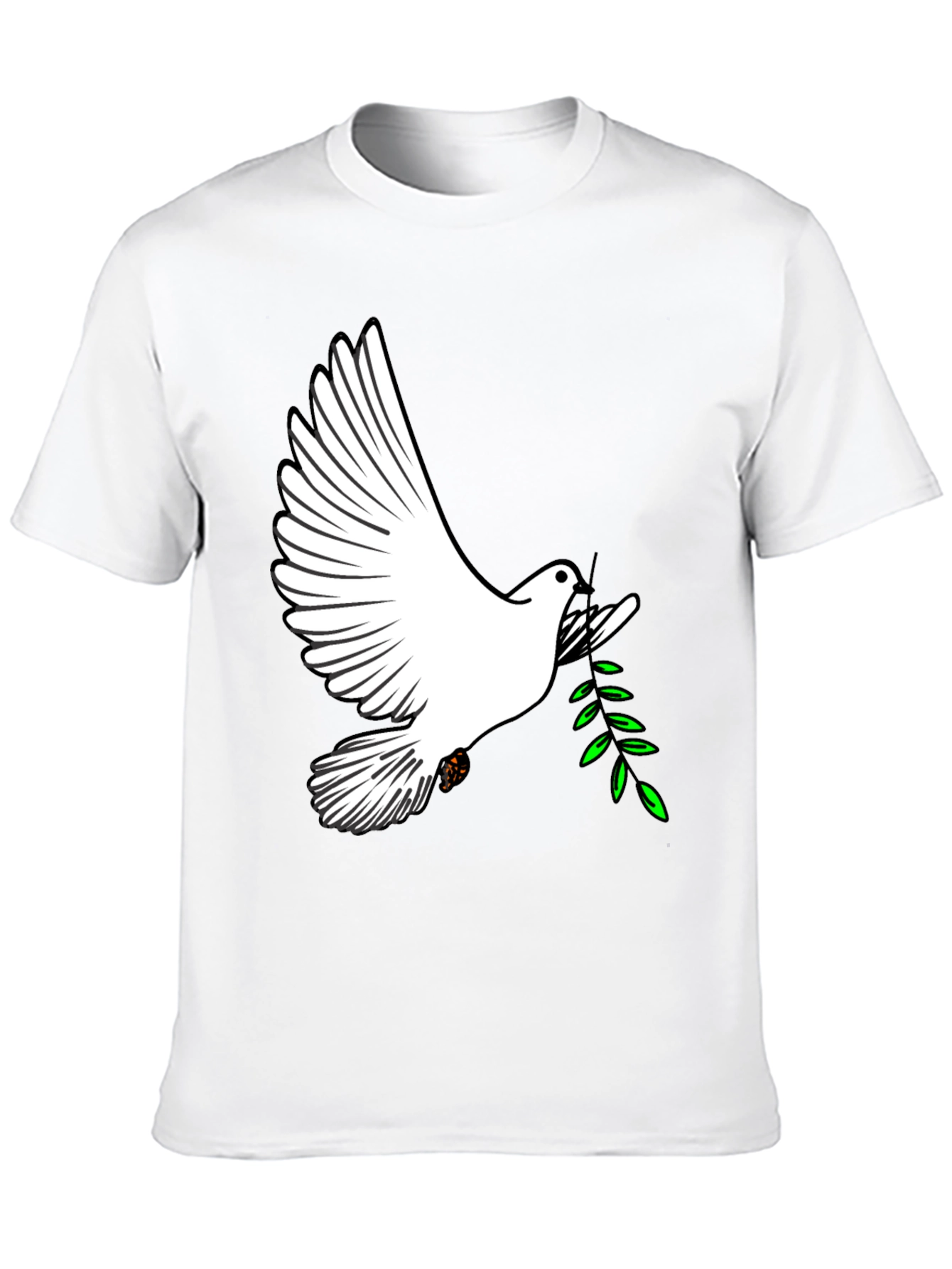 Peace Dove Graphic Tee - Stylish Black T-Shirt