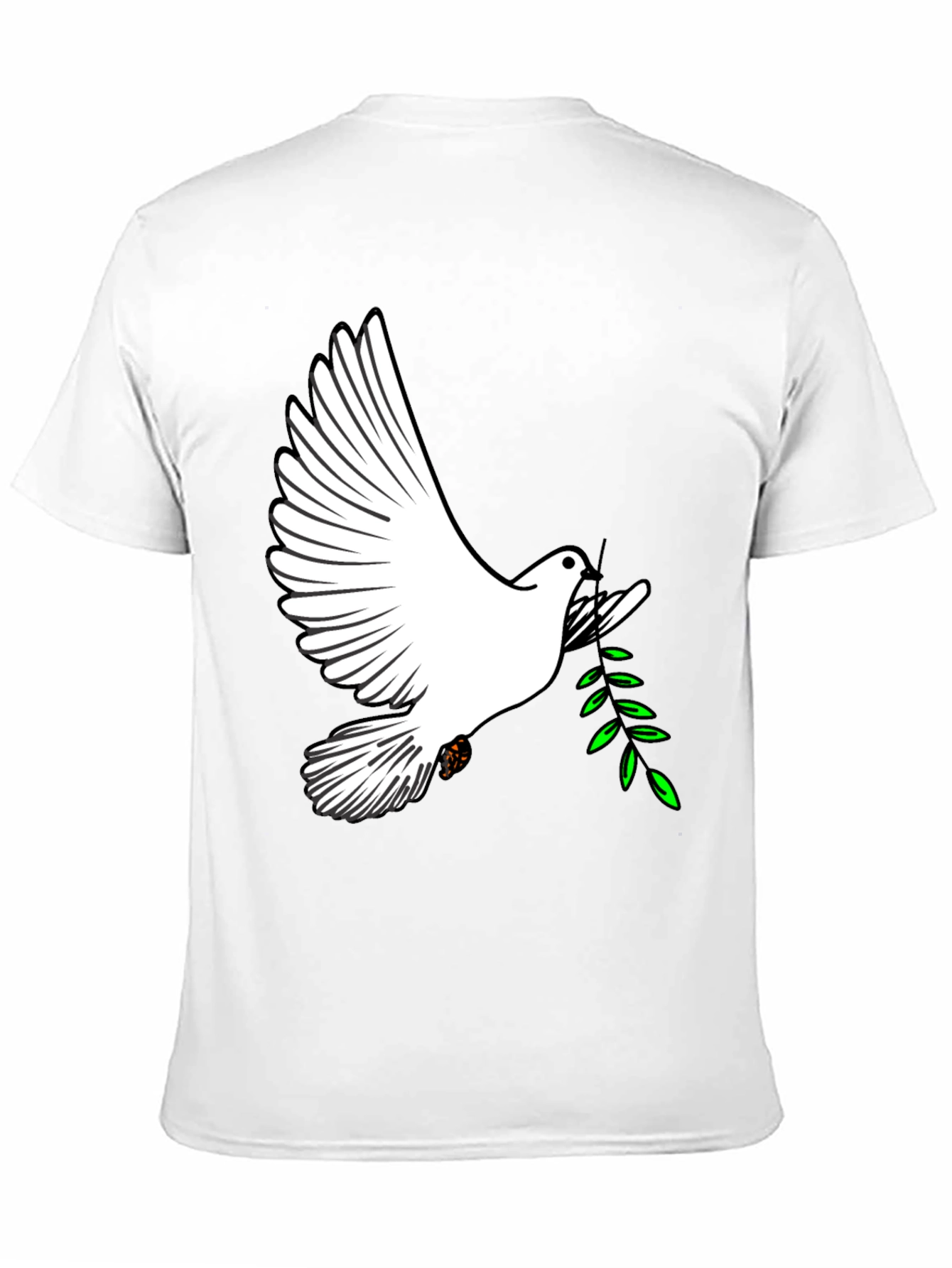 Peace Dove Graphic Tee - Stylish Black T-Shirt