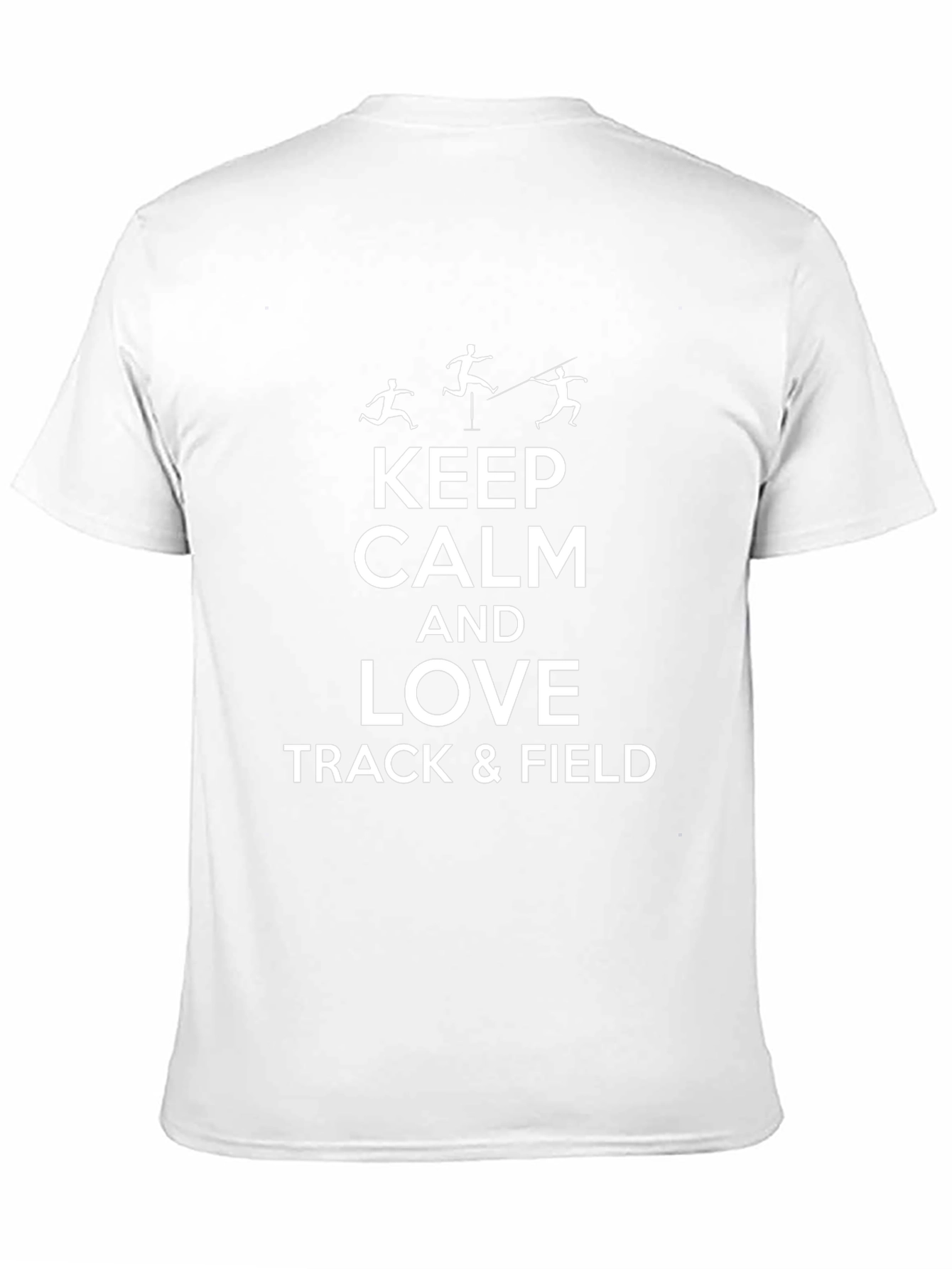 Keep Calm & Love Track & Field Black T-Shirt