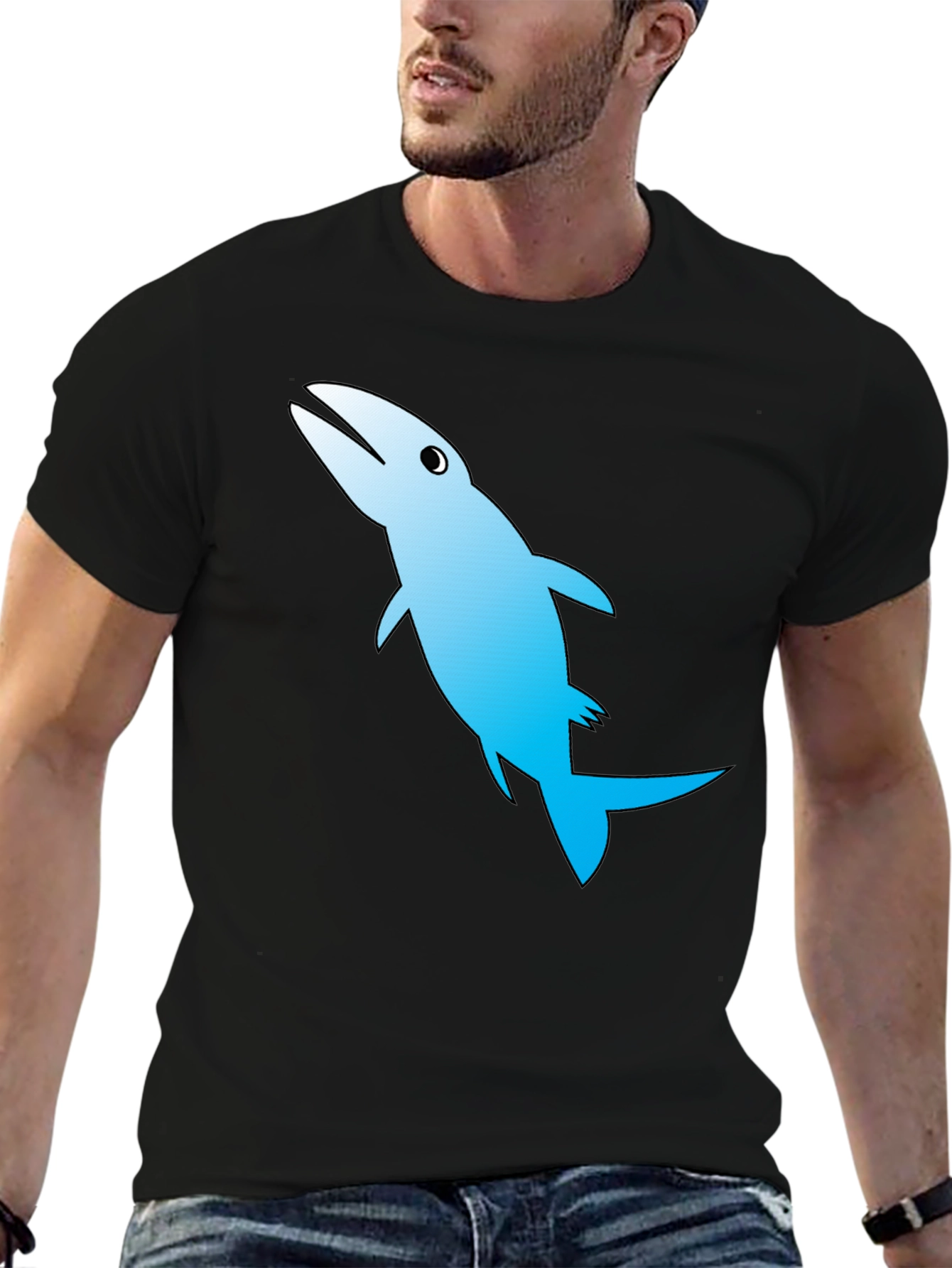Barracuda Graphic Print Black T-Shirt