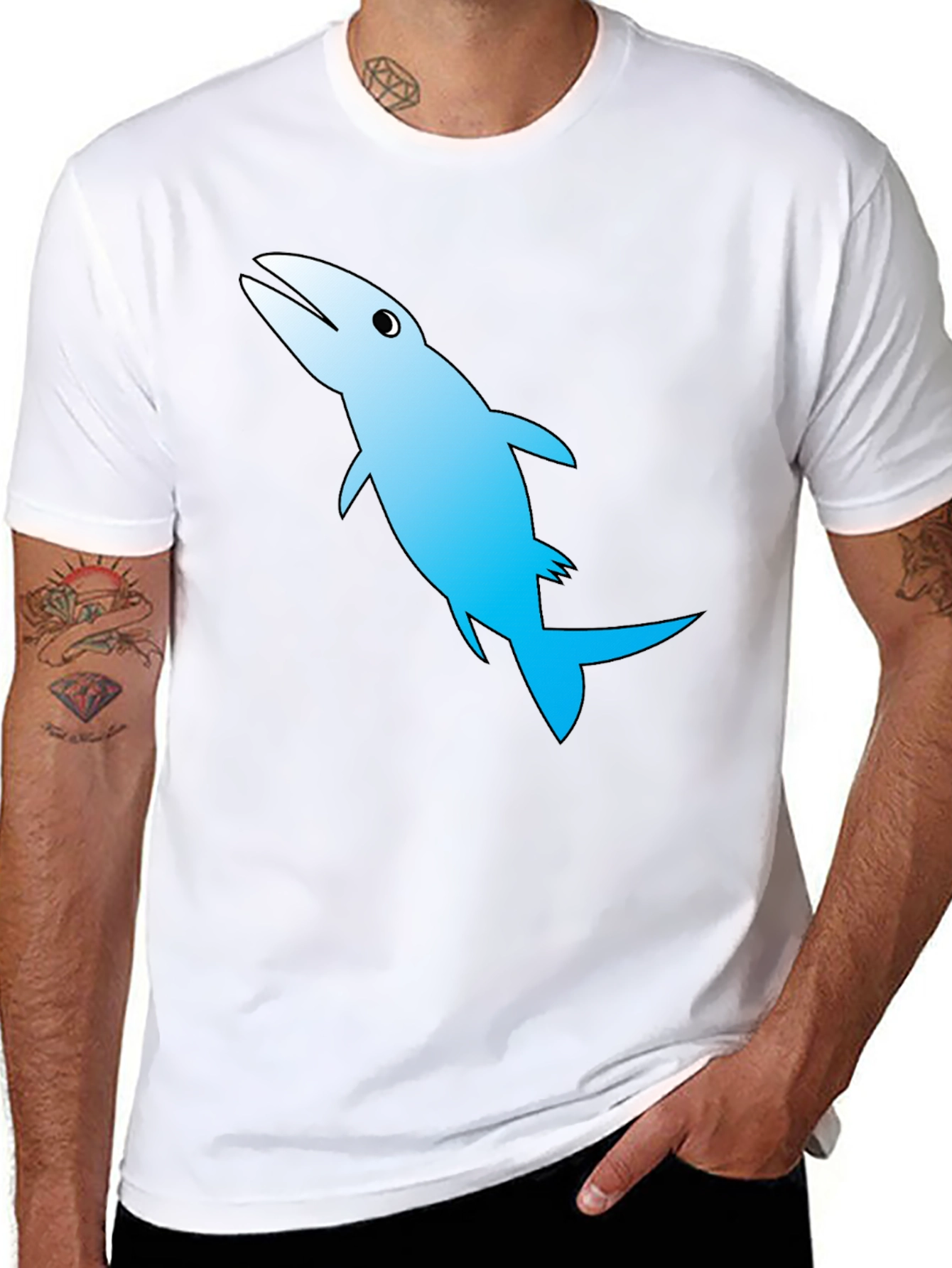Barracuda Graphic Print Black T-Shirt