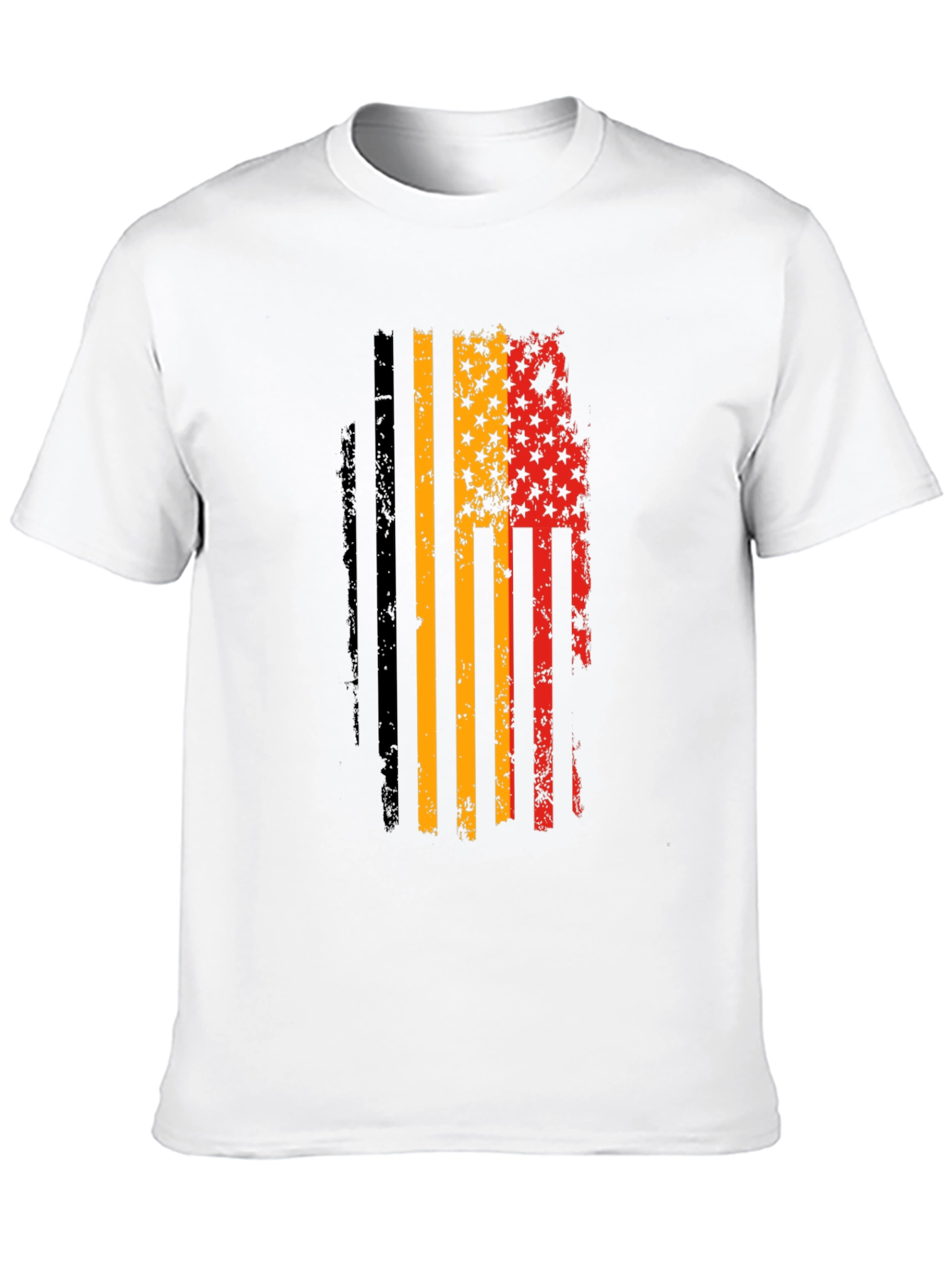 German American Flag Distressed T-Shirt
