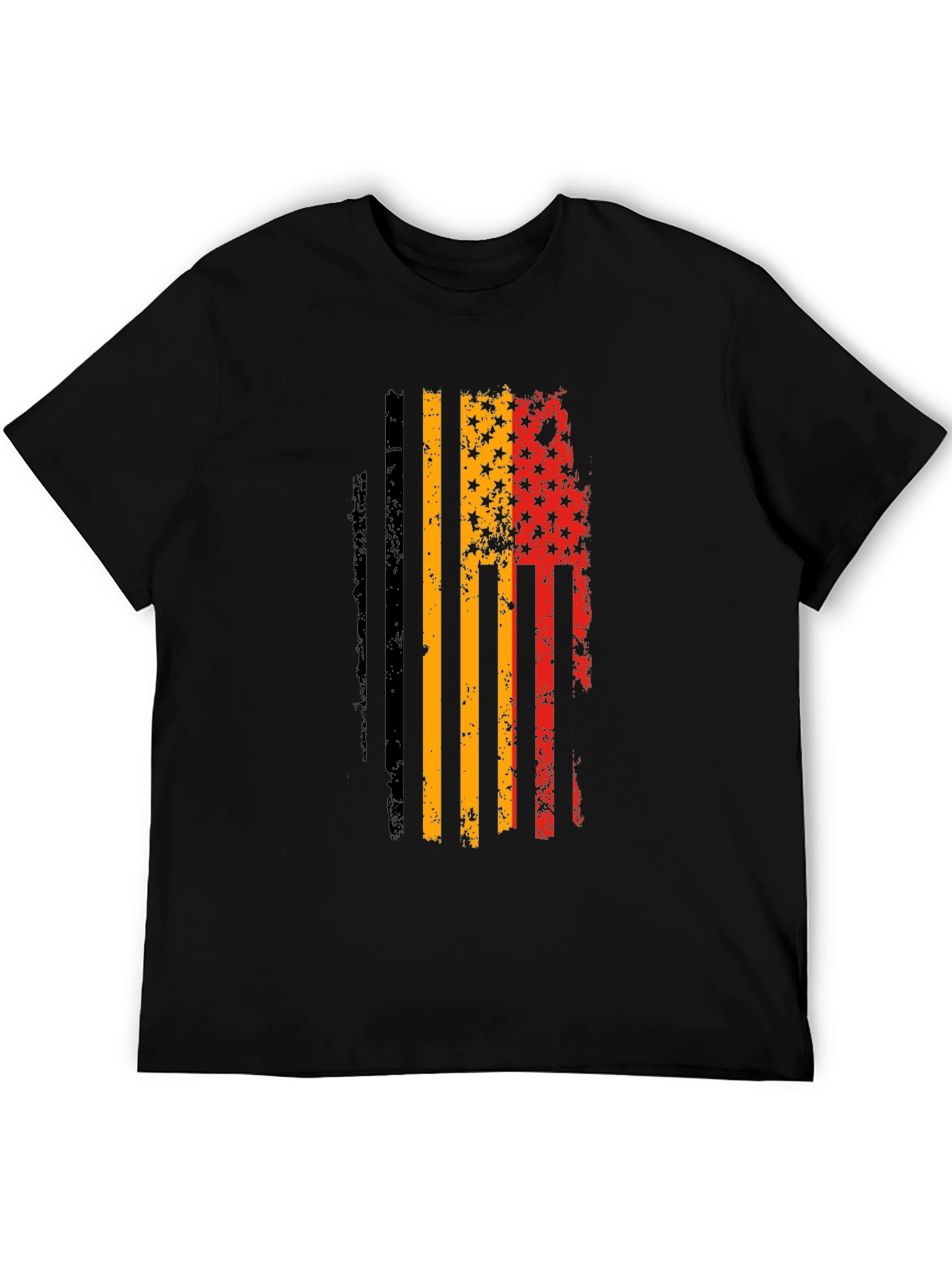 German American Flag Distressed T-Shirt
