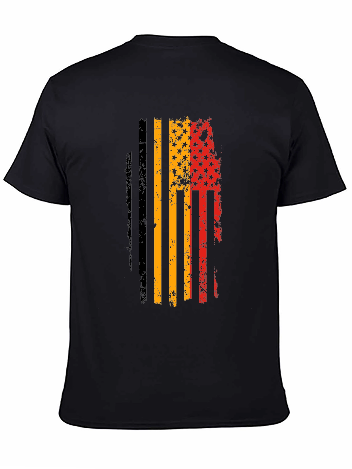 German American Flag Distressed T-Shirt