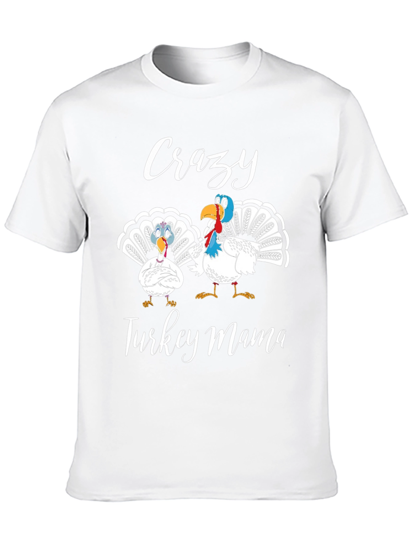 Crazy Turkey Mama Black T-Shirt