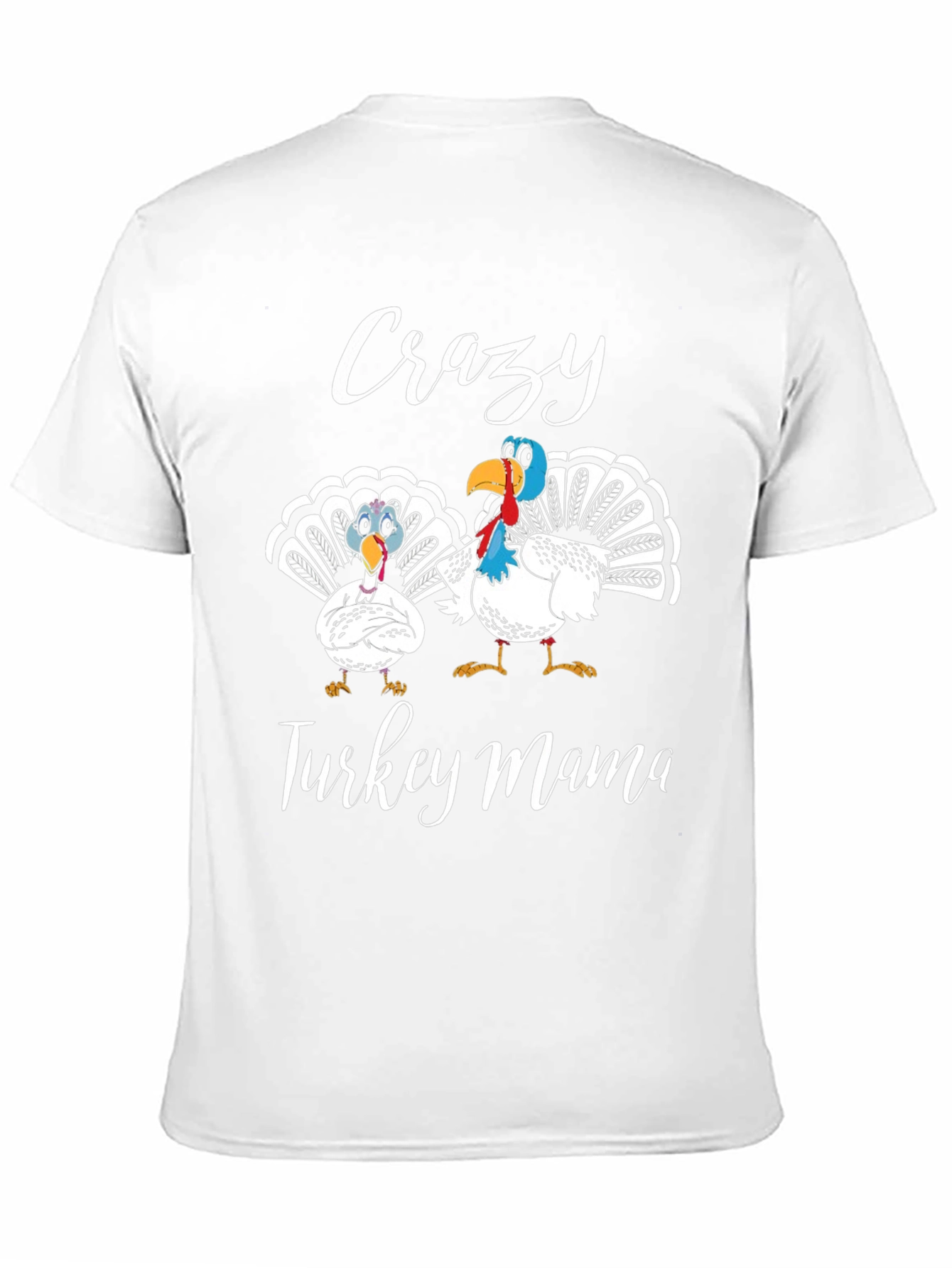 Crazy Turkey Mama Black T-Shirt