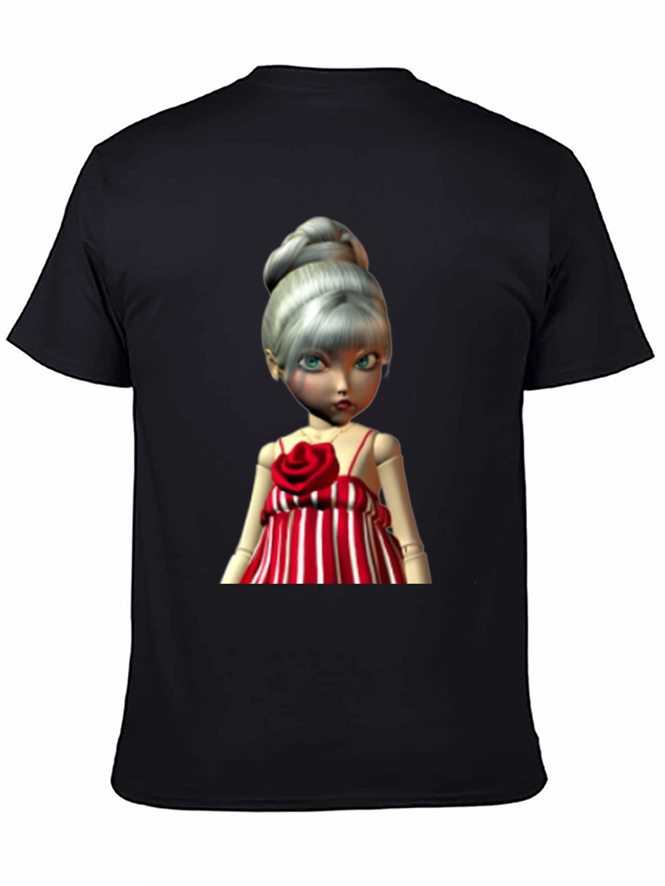 Doll Graphic Print T-Shirt - Unique Style