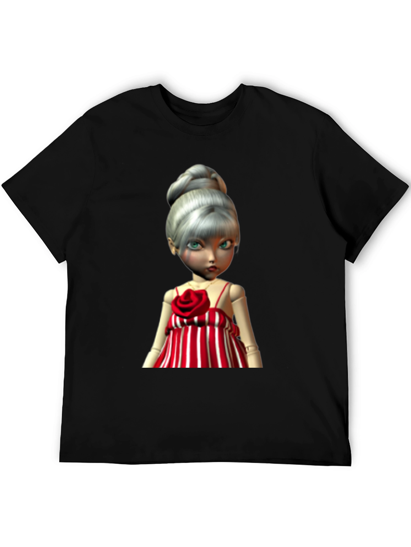 Doll Graphic Print T-Shirt - Unique Style