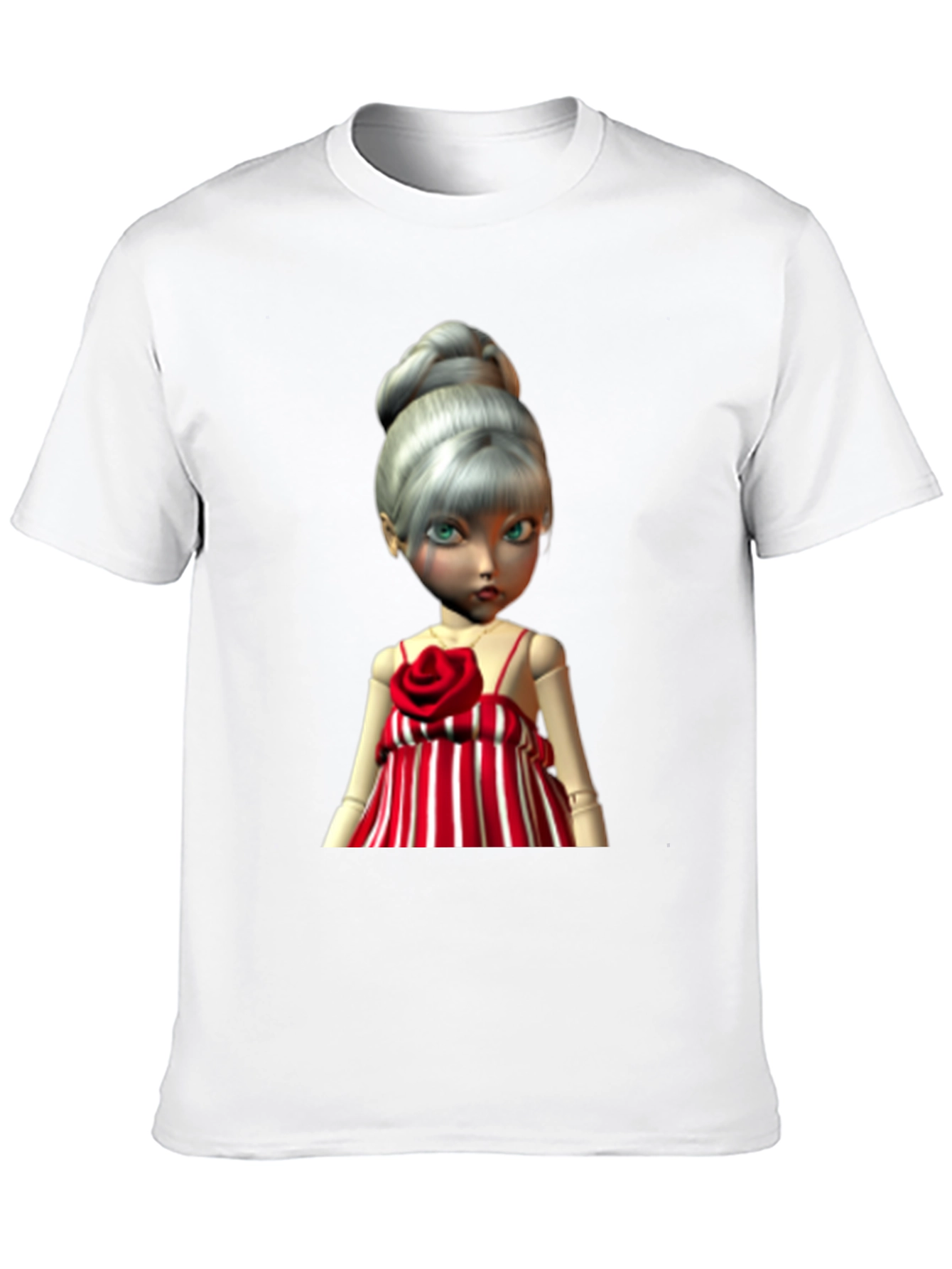 Doll Graphic Print T-Shirt - Unique Style