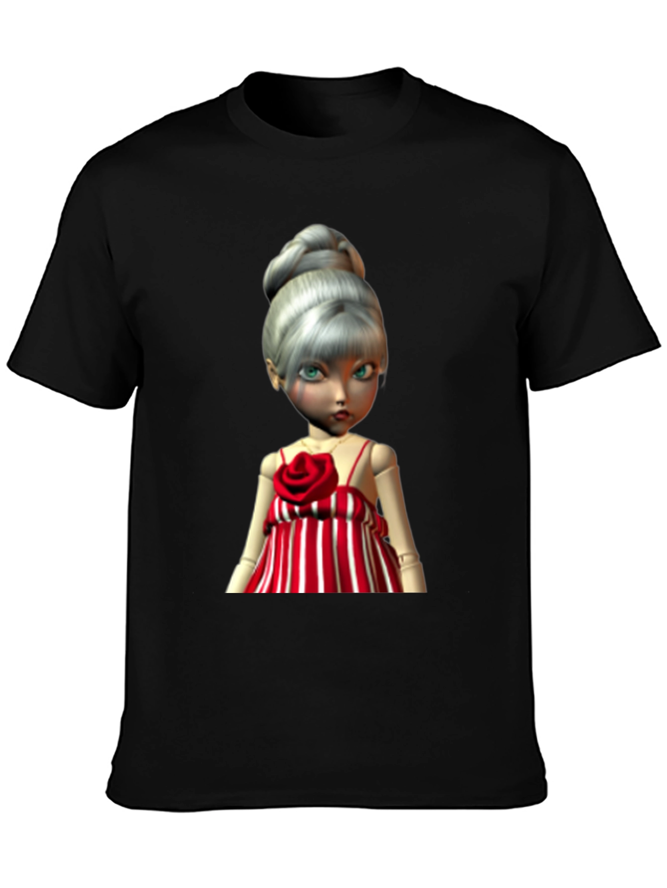 Doll Graphic Print T-Shirt - Unique Style