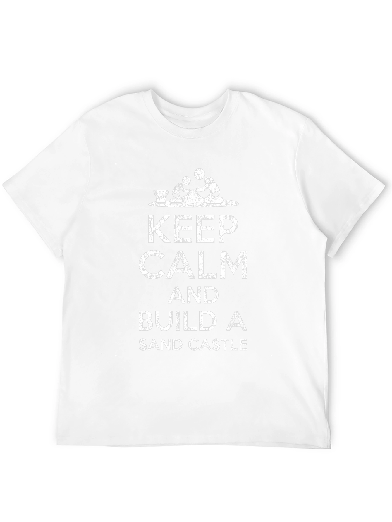 Keep Calm & Build Sandcastles - Novelty Graphic Tee