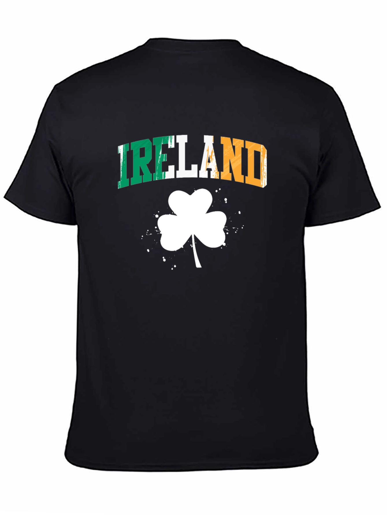 Ireland Clover Black T-Shirt - St. Patricks Day