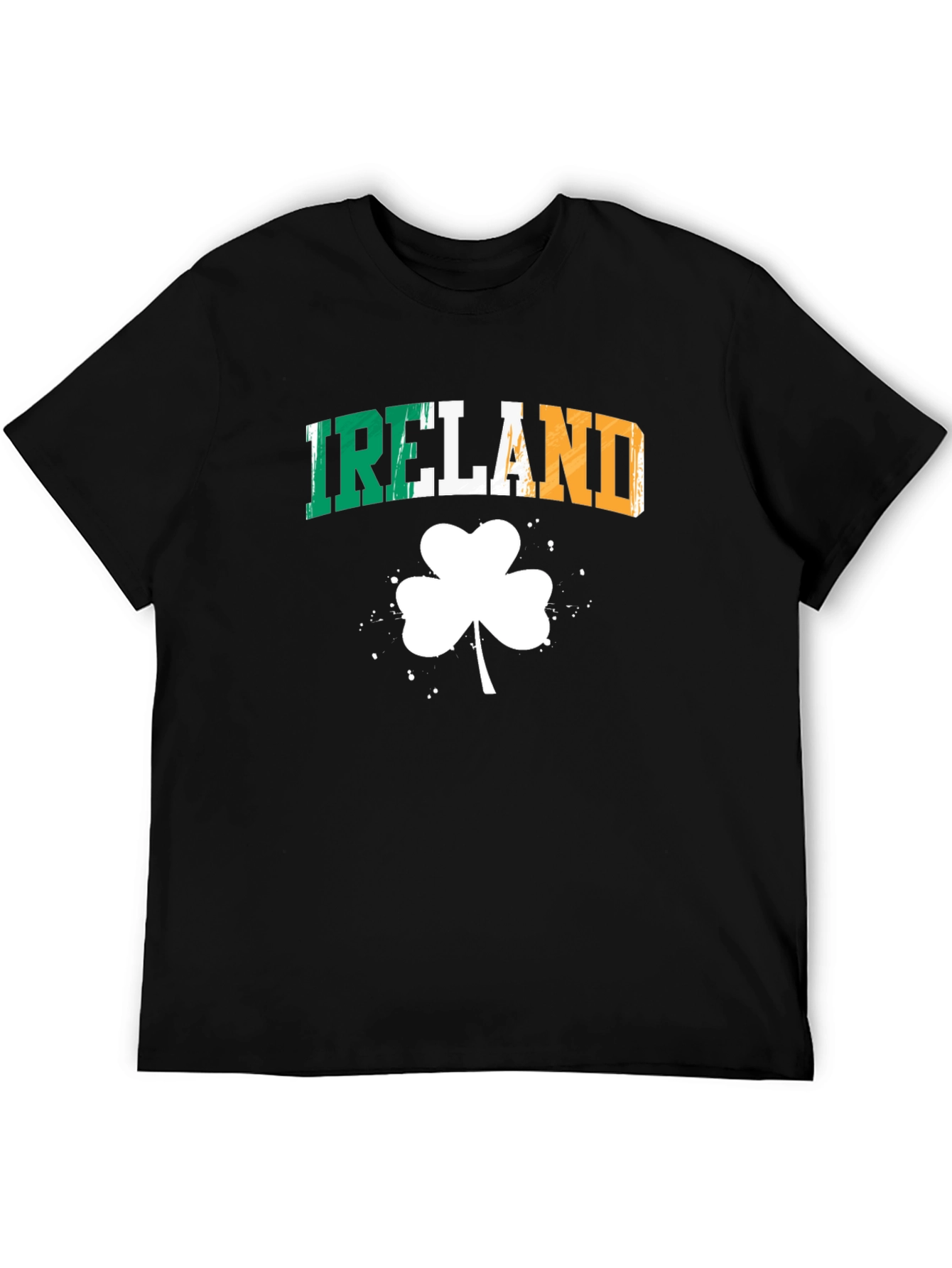 Ireland Clover Black T-Shirt - St. Patricks Day