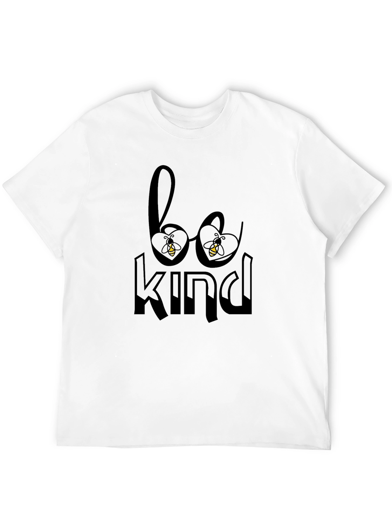 Be Kind Bee Graphic Black T-Shirt