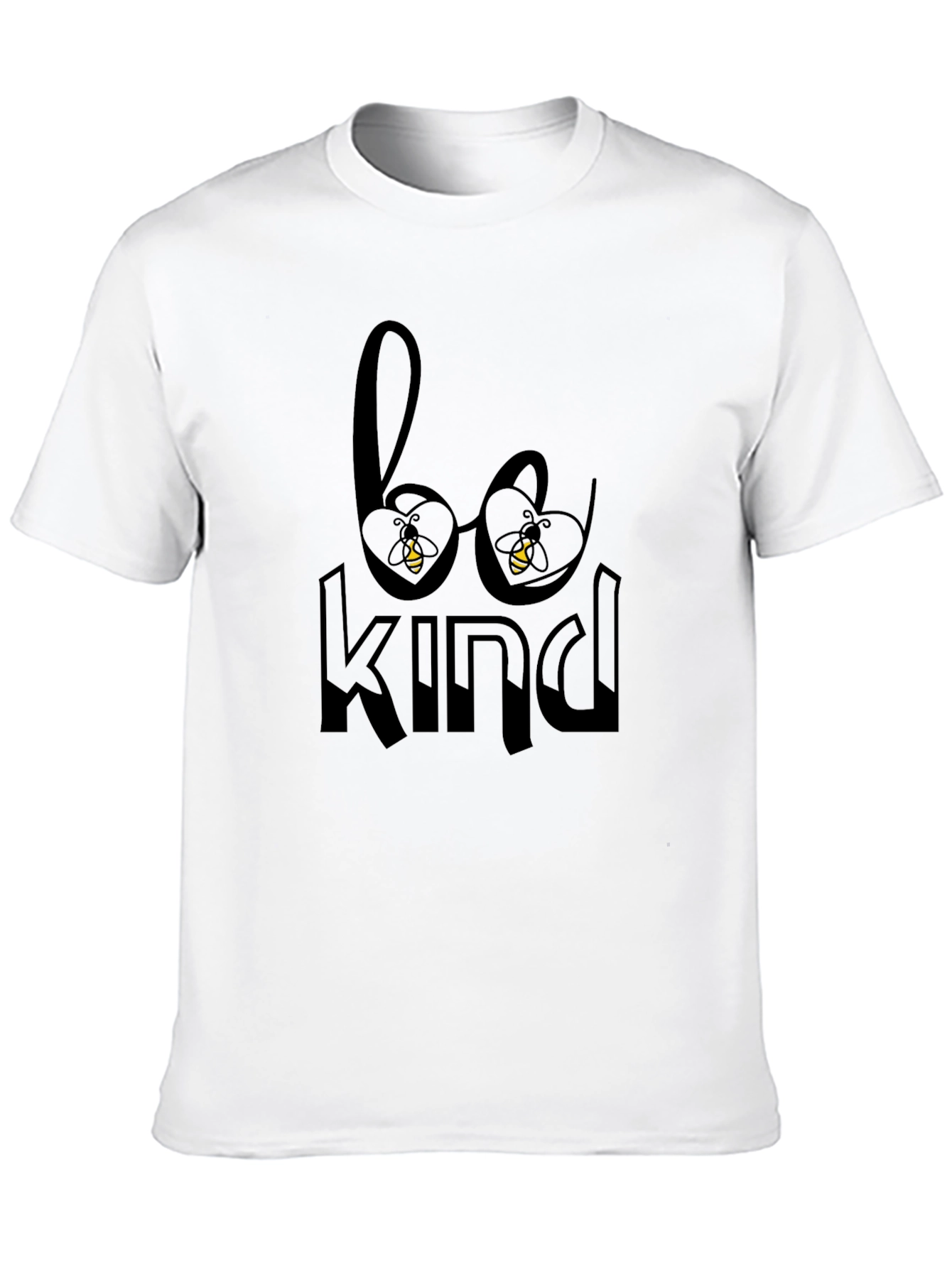 Be Kind Bee Graphic Black T-Shirt