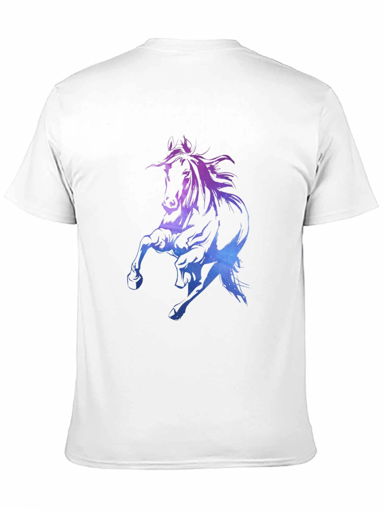 Galaxy Horse Graphic Tee - Black
