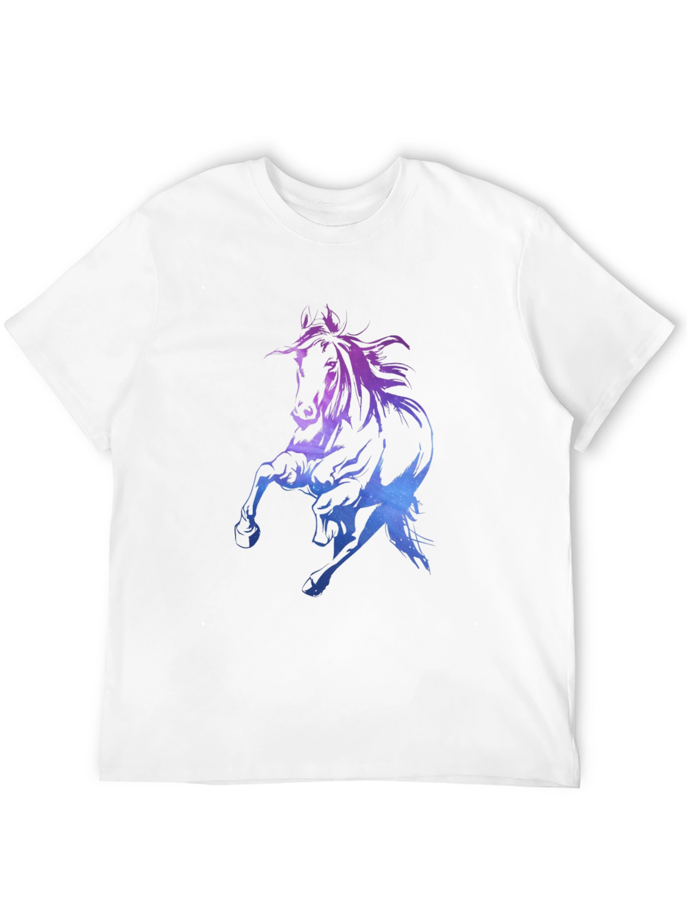 Galaxy Horse Graphic Tee - Black