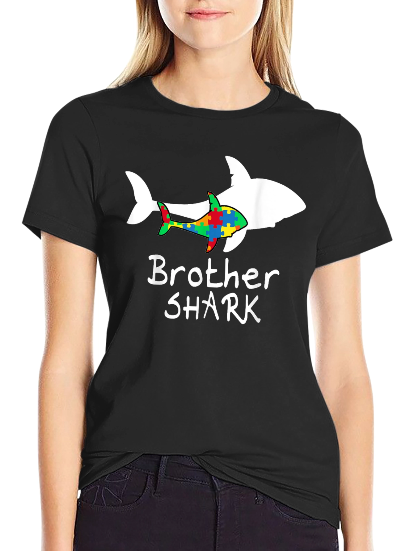 Brother Shark Autism Awareness T-Shirt