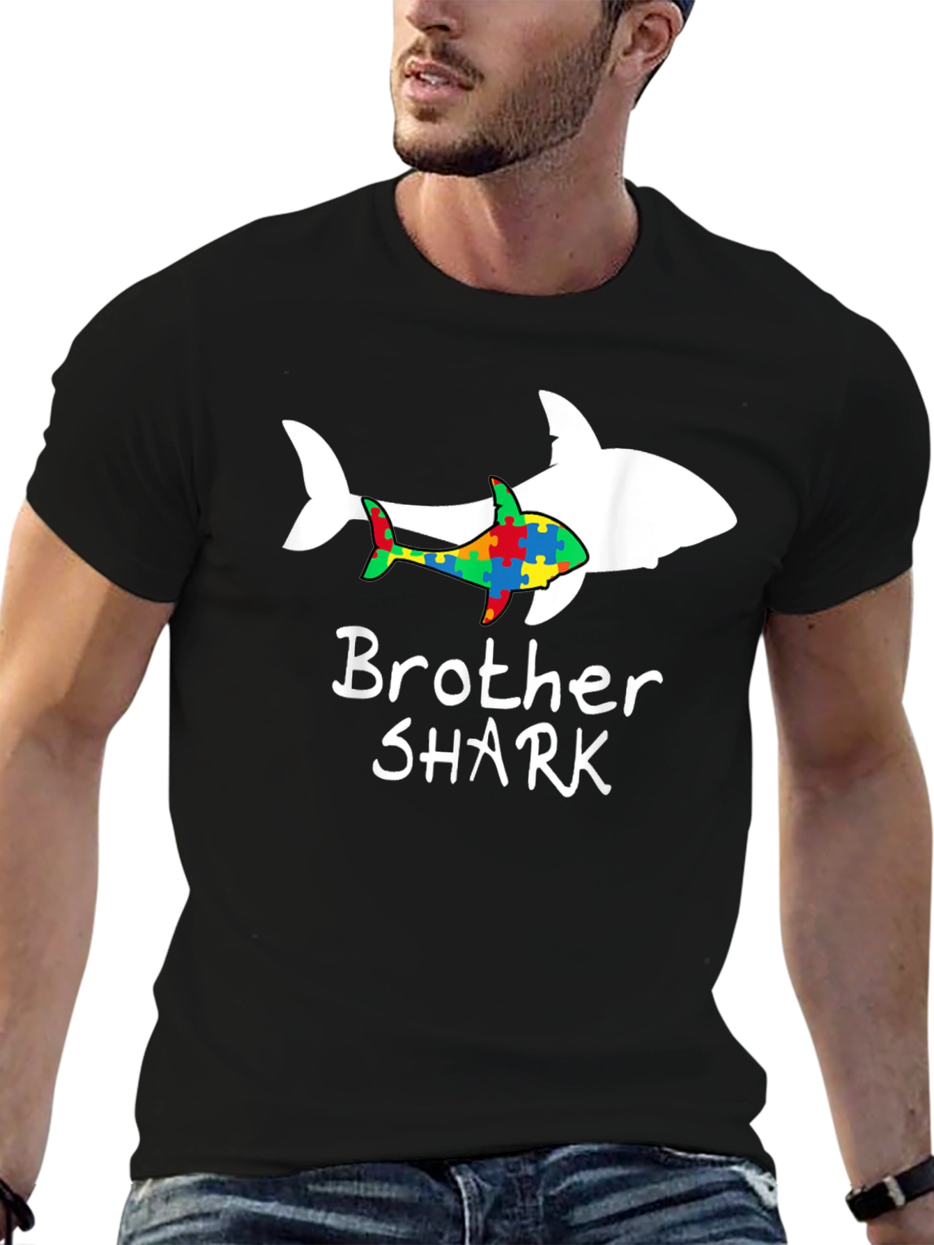 Brother Shark Autism Awareness T-Shirt