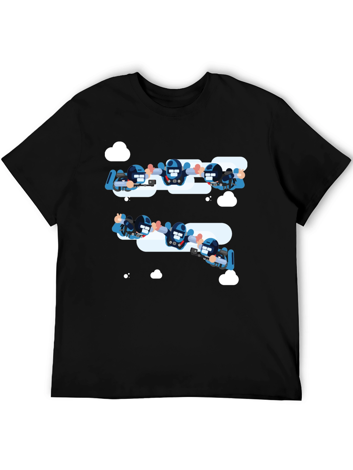 Skydiving Squad Black T-Shirt