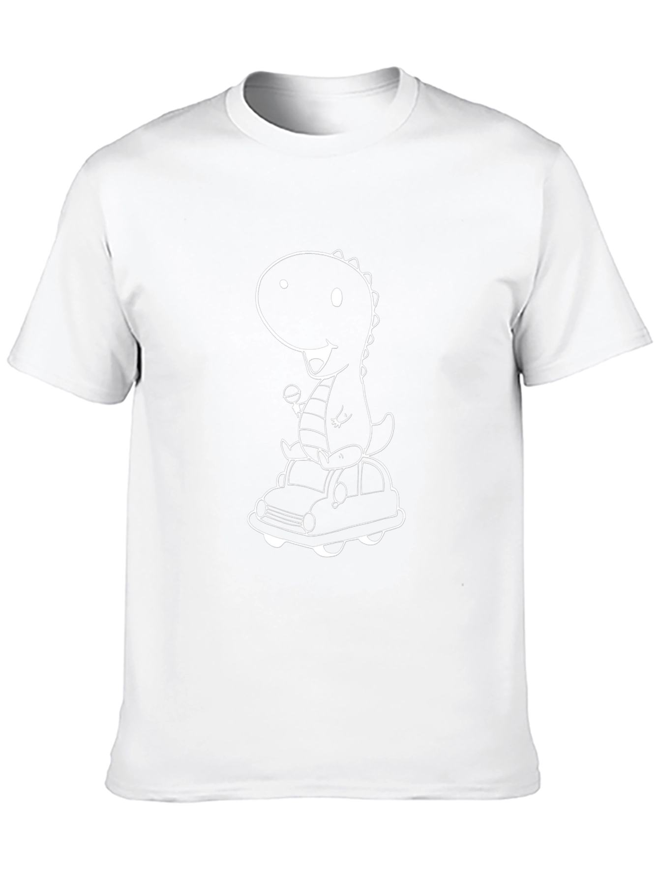 Dino on Wheels Graphic Tee - Black