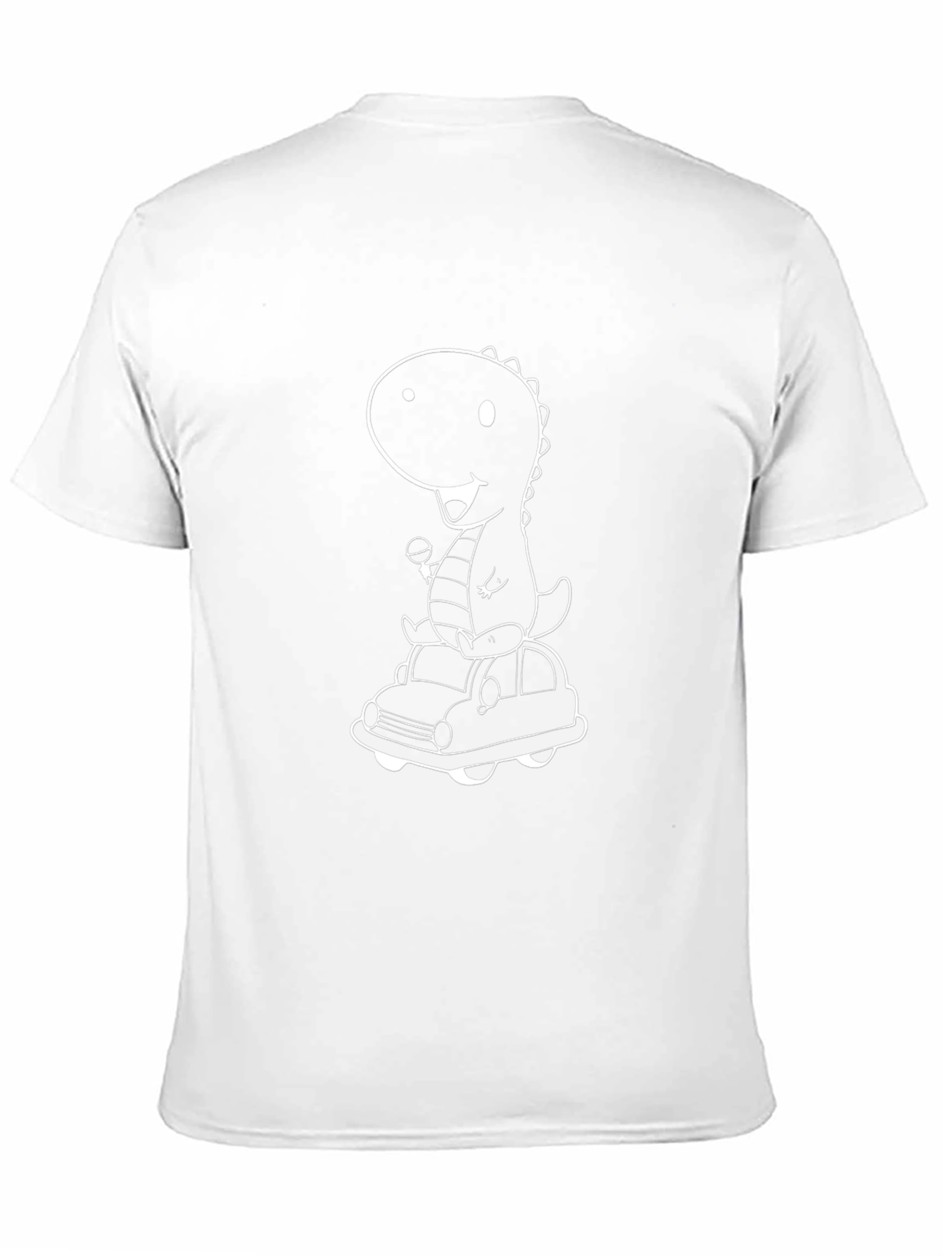 Dino on Wheels Graphic Tee - Black