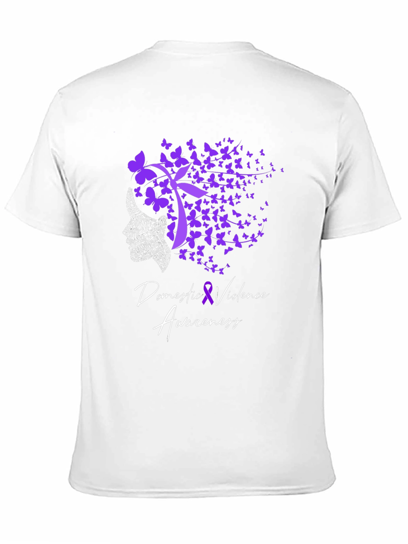 Domestic Violence Awareness Butterfly Ribbon T-Shirt